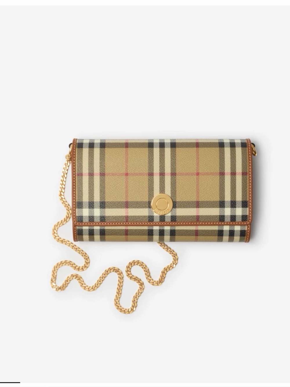 Check Chain Strap Wallet